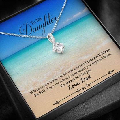 Daughter Necklace “ Gift To Daughter “ To Daughter From Dad Beach Gift