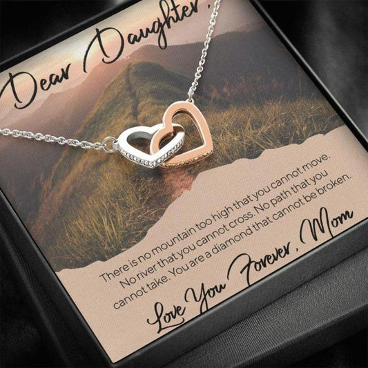 Daughter Necklace - Gift To Daughter - To Daughter From Mom Mountains