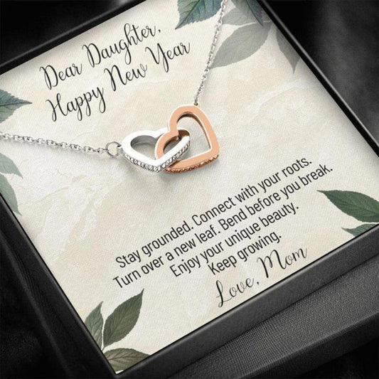 Daughter Necklace - Gift To Daughter - To Daughter - Happy New Year - From Mom