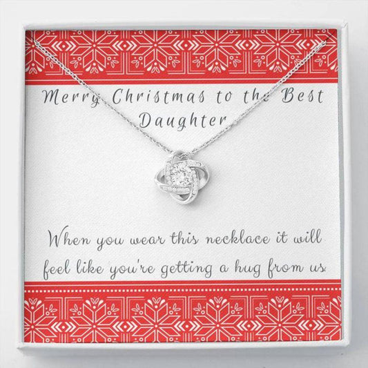 Daughter Necklace - Gift To Daughter - To Daughter Love Knot Necklace From Us