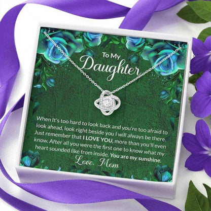 Daughter Necklace “ Gift To Daughter “ To My Daughter Green Stronger Together Necklace