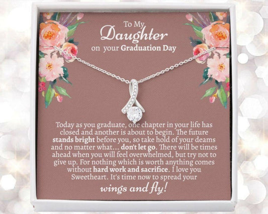 Daughter Necklace, Graduation Gift For Daughter, Graduation Gift For Daughter From Dad, Daughter High School Graduation