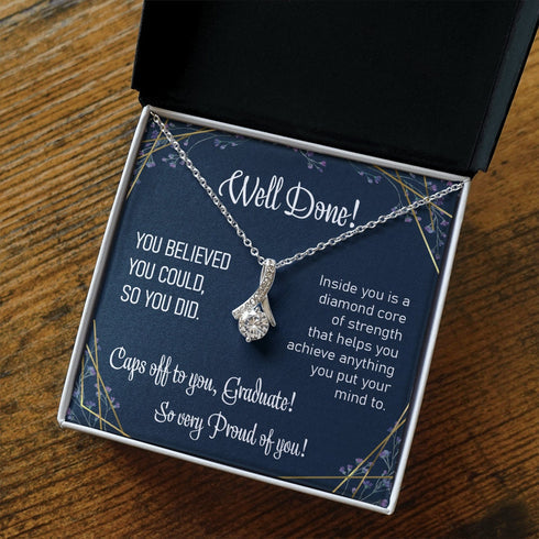 Daughter Necklace, Graduation Gift For Her Alluring Necklace Congratulations Gift College Graduate Gift Meaningful Grad Gift