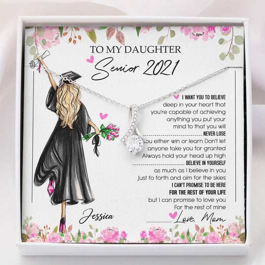 Daughter Necklace, My Daughter Senior 2022 Necklace - Graduation Necklace Gift For Daughter For Her 