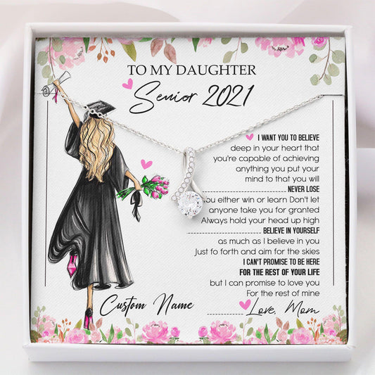 Daughter Necklace, My Daughter Senior 2022 Necklace - Graduation Necklace Gift For Daughter For