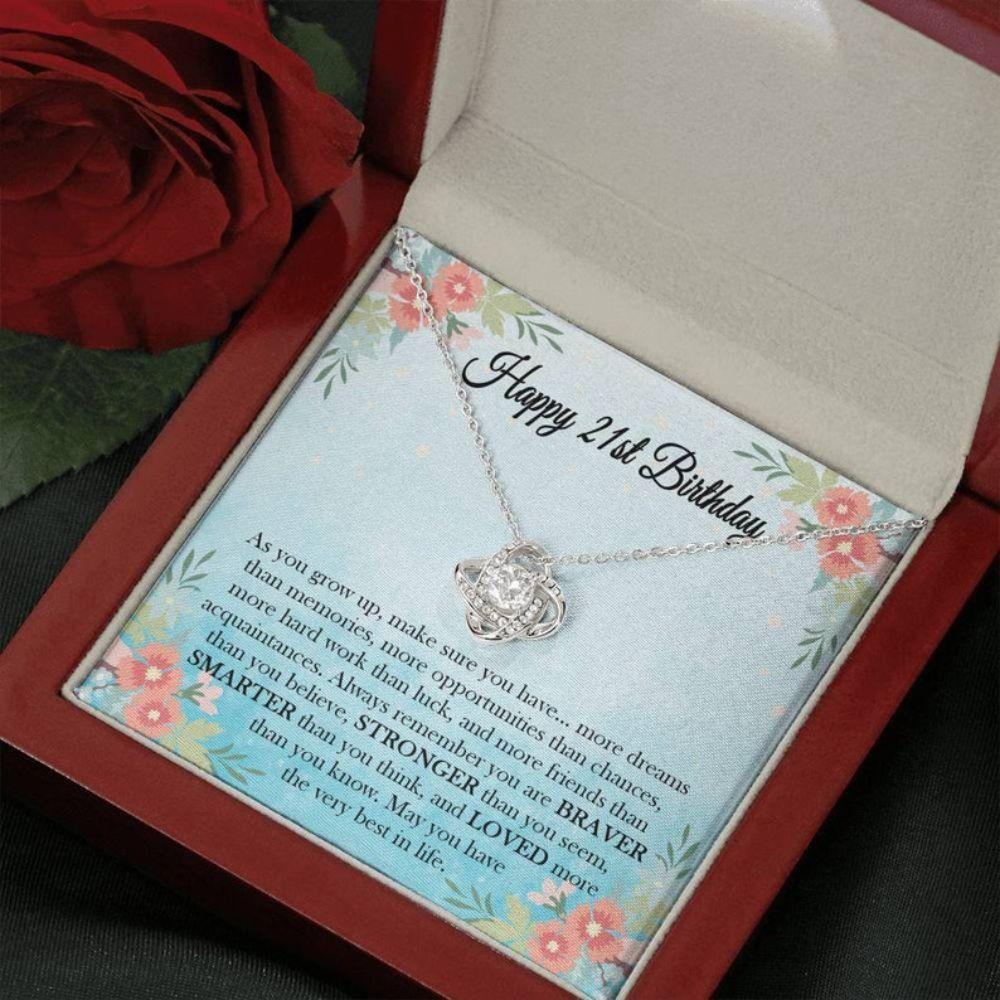 Daughter Necklace, Necklace, 21St Birthday Necklace For Her, 21 Birthday Necklace, Happy 21St Birthday, Jewelry Gift For Her, Birthday Necklace Idea