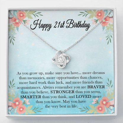 Daughter Necklace, Necklace, 21st Birthday Necklace For Her, 21 Birthday Necklace, Happy 21st Birthday, Jewelry Gift For Her, Birthday Necklace Idea