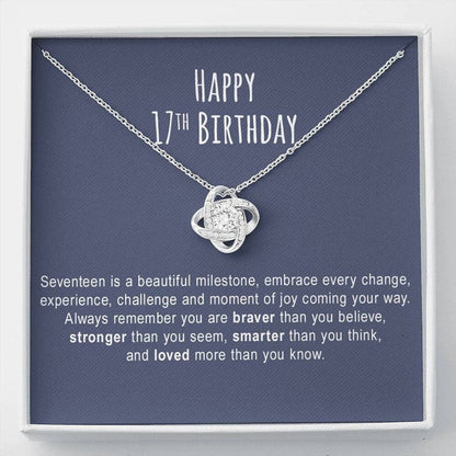 Daughter Necklace, Niece Necklace, 17th Birthday Girl, 17th Birthday Necklace Gift For Her, 17th Birthday Jewelry