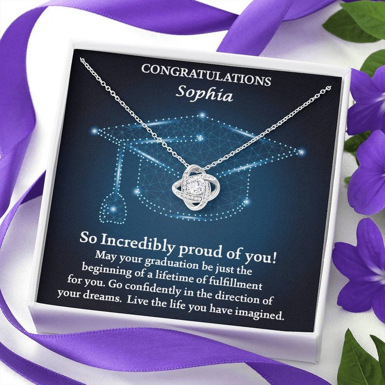 Daughter Necklace, Personalized Graduation Gift For Her 2024 , College Graduation Gift For Her, High School, Senior Graduation, Class Of 2024