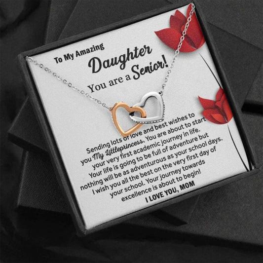 Daughter Necklace, Senior 2022 Necklace Gift For Daughter, Back To School Gift, Last First Day Of School Gift, Senior Gift
