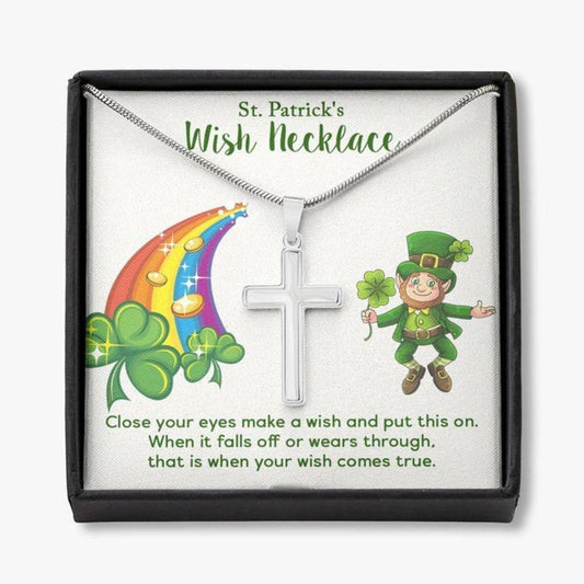 Daughter Necklace, Son Necklace, St. Patricks Day Gift For Kids, St. Patricks Wish Necklace For Boys, Wish Necklace For Girl