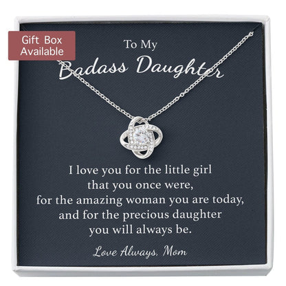 Daughter Necklace, To My Badass Daughter Necklace, Badass Daughter Gift, Daughter Gift From Mom, Daughter Graduation Gift