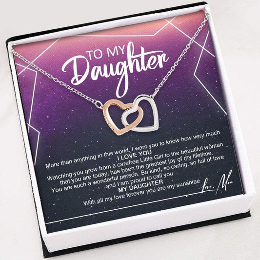 Daughter Necklace - To My Daughter Gift Necklace Necklace With Gift Box For Birthday Christmas