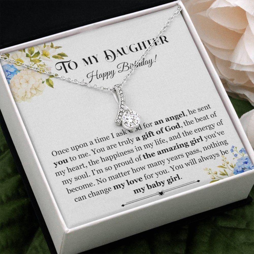 Daughter Necklace, To My Daughter Gift On Her Birthday, Sentimental Birthday Necklace For Daughter, Gift For Daughter From Mom Or Dad, Jewelry For My Daughter