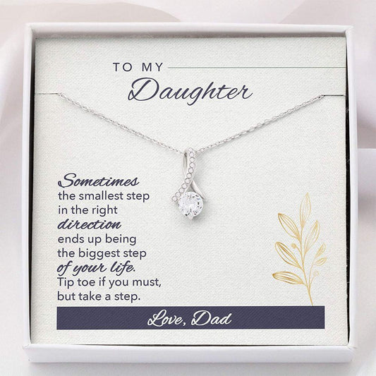 Daughter Necklace - To My Daughter Necklace From Dad Necklace With Gift Box For Birthday Christmas