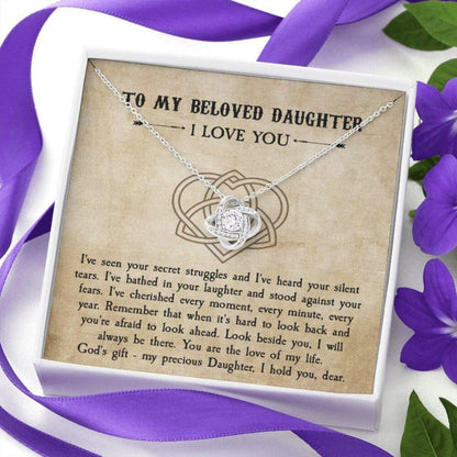Daughter Necklace, To My Daughter Viking Gift Necklace, Viking Style Jewelry For Daughter From Mom, Dad, Christmas Necklace For Daughter, Viking Daughter Gift.