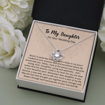Daughter Necklace, Wedding Gift For Bride From Mom, Bride Gift From Mom, Daughter Gift On Wedding Day, Gift For Bride From Mother