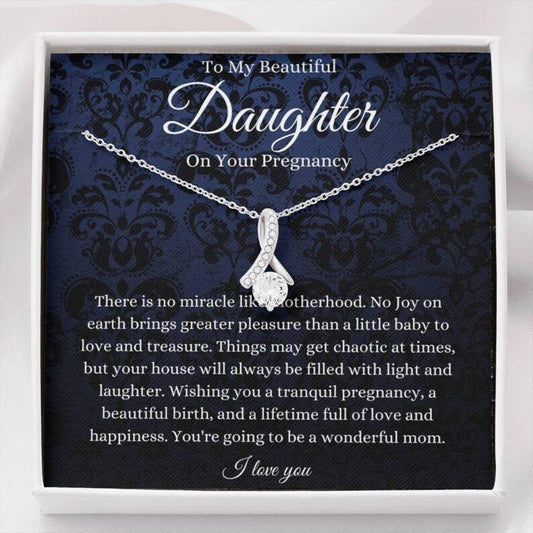 Daughter Necklace, Daughter Pregnancy, Gift For Mom To Be, Expecting Mom, Pregnant Daughter