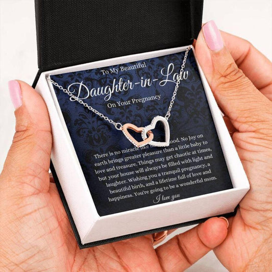 Daughter Necklace, Daughter Pregnancy Gift, Gift For Mom To Be, Gift For Expecting Mom Necklace