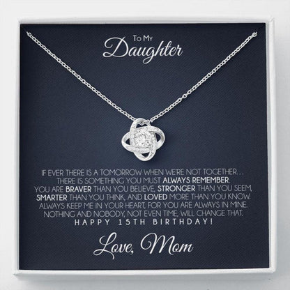 Daughter Necklace, Daughter’S 15Th Birthday Necklace, To My Daughter 15Th Birthday Gift From Mom