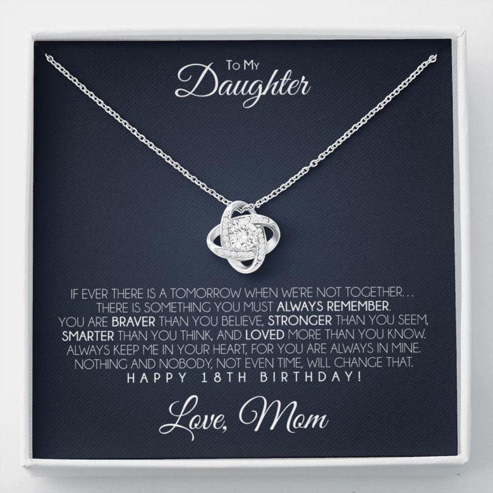 Daughter Necklace, Daughter’S 18Th Birthday Necklace, To My Daughter 18Th Birthday Gift From Mom