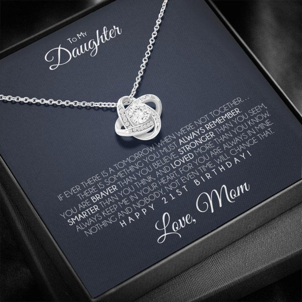 Daughter Necklace, Daughter’S 21St Birthday Necklace, To My Daughter 21St Birthday Gift From Mom