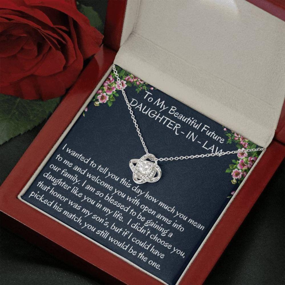 Daugter-In-Law Necklace, Future Daughter-In-Law Gift On Wedding Day ? Bride Gift From Mother In Law, Bonus Daughter Necklace