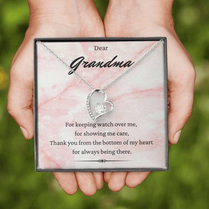 Grandmother Necklace, Dear Grandma Necklace, Keeping Watch, Gift For Grandma From Grandson Granddaughter