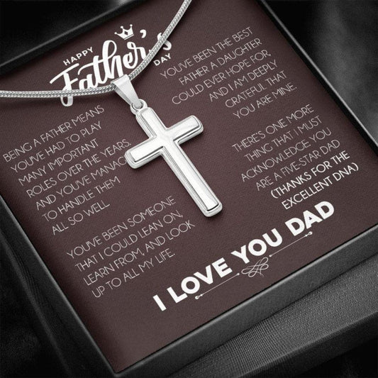 Dad Necklace, Father Necklace Father’S Day Gift, Christian Gift For Dad, Father Daughter Necklace Rakva