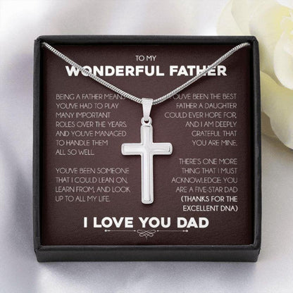 Dad Necklace, Father Necklace Father’S Day Gift, Christian Gift For Dad, Father Daughter Necklace