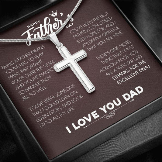 Dad Necklace, Father Necklace Father’S Day Gift, Christian Gift For Dad, Father Son Necklace Rakva