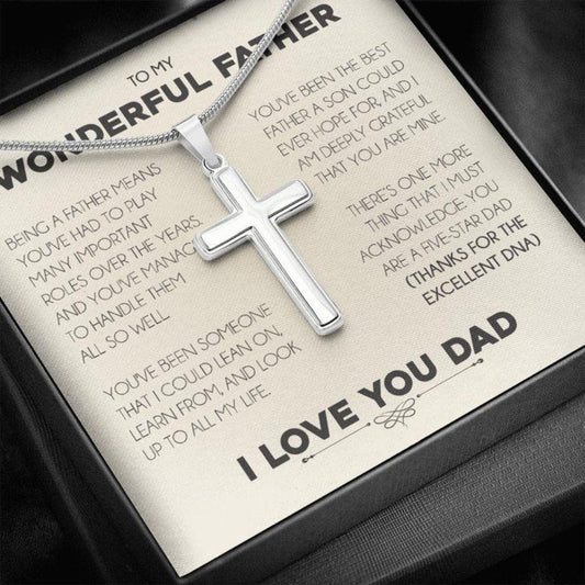Dad Necklace, Father Necklace Father’S Day Gift, Christian Gift For Dad, Father Son Necklace Rakva