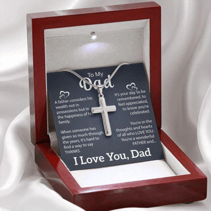 Dad Necklace, Father Necklace, Fathers Day Christian Gift For Dad From Daughter Son
