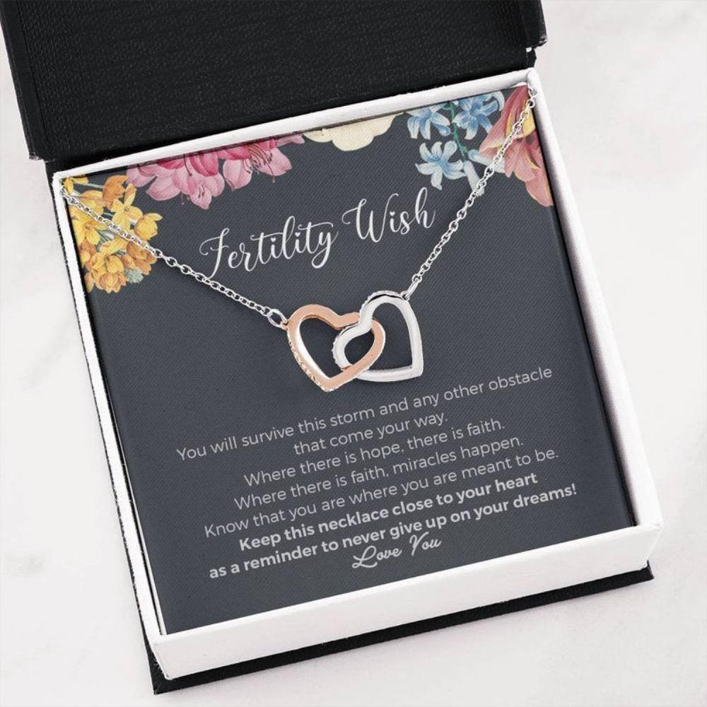 Fertility Wish Necklace, Your Miracle Is On The Way Necklace Gift