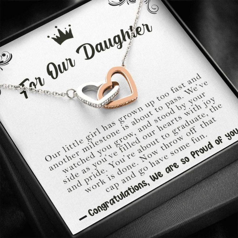 Daughter Necklace, For Our Daughter, We Are Proud Of You Graduation Necklace, Gift For Daughter