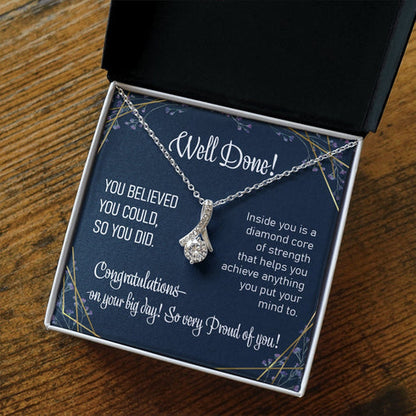 Friend Necklace, Achievement Gift For Her Alluring Necklace Congratulations Gift Promotion New Job Celebration Gift College Enrollment Gift