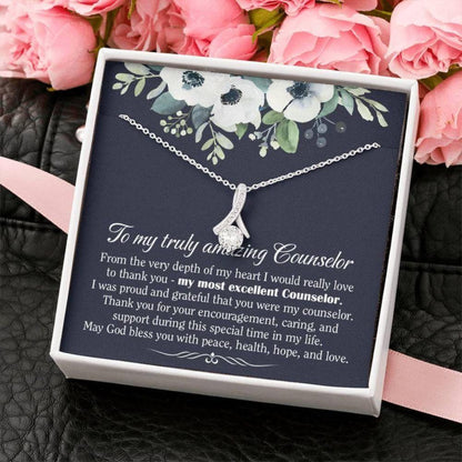 Friend Necklace, Alluring Necklace For My Counselor, Counselor Appreciation Gift, Meaning Gift For Female Counselor, Christmas Necklace For Counselor.