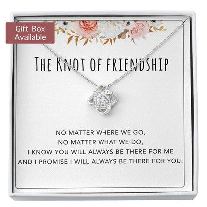 Friend Necklace, Best Friend Gift, Best Friend Necklace, Bff Birthday Necklace Gift, The Knot Of Friendship Necklace