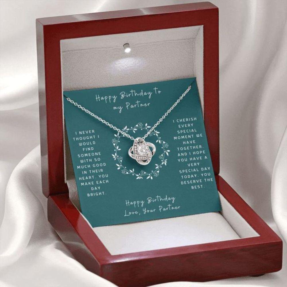Friend Necklace, Birthday Necklace To My Partner “ Gift Necklace Message Card “ Birthday To My Partner