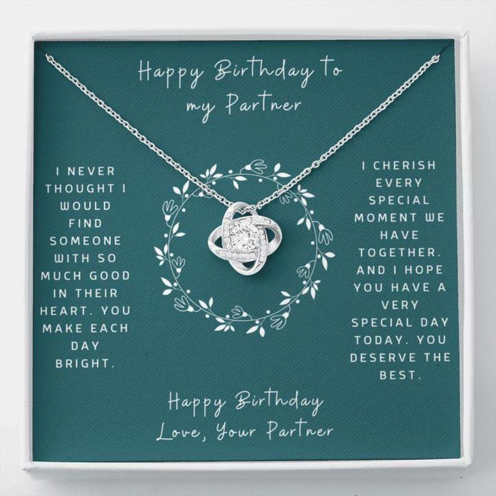 Friend Necklace, Birthday Necklace To My Partner - Gift Necklace Message Card - Birthday To My Partner 