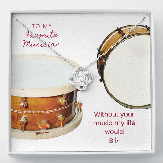 Friend Necklace, Gift Necklace To Musician Drummer - Drum  Unique, One-of-a-kind Gift