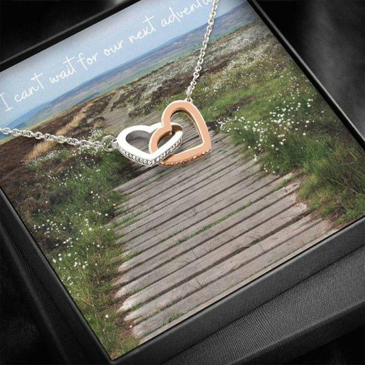 Friend Necklace, Gift Necklace With Message Card Next Adventure 