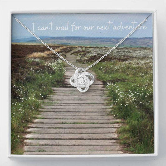 Friend Necklace, Gift Necklace With Message Card Next Adventure Stronger Together