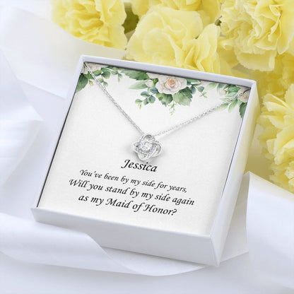 Friend Necklace, Maid Of Honor Gifts From Bride, Sentimental Maid Of Honor Proposal Necklace For Maid Of Honor Gift Will You Be My Maid Of Honor Gifts