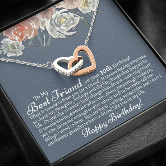 Friend Necklace, Meaningful Best Friend 30th Birthday Necklace, Gift For Best Friend 30th Birthday, 30th Birthday Necklace Gift For Her