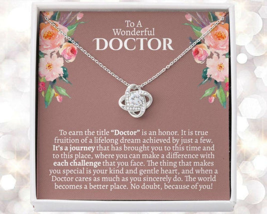 Friend Necklace, New Doctor Gift, Graduation Gift For Doctor, Gift For Female Doctor, Thank You Gift For Doctor, Doctor Graduation Gift