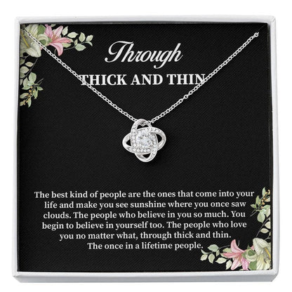Friend Necklace, Through Thick And Thin, Friendship Necklace, Gift For Friend, Best Friend Necklace, Best Friend Gifts, Friendship Gifts
