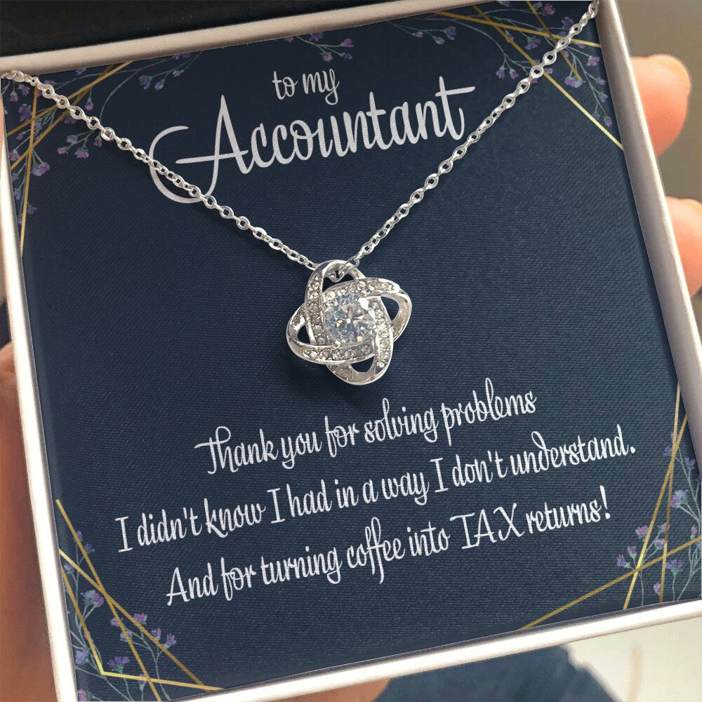 Friend Necklace, To My Accountant Appreciation Gift Necklace Employee Gift Accountant, Gift From Employer