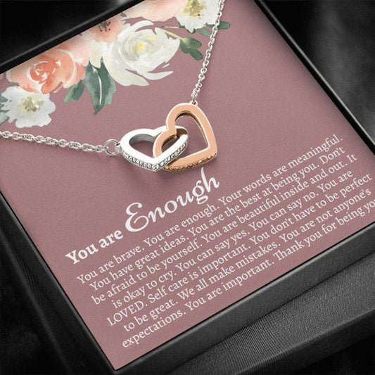 Friend Necklace, You Are Enough Necklace, Motivational Gift For Her, You Are Enough Gift, Gift To Encourage And Inspire