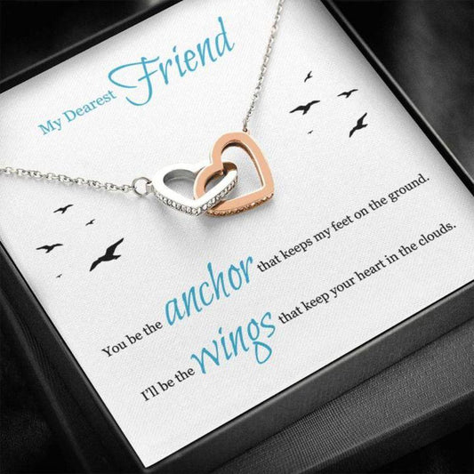 Friendship Necklace - Gift To Best Friend - Necklace For Friend - My Dearest Friend Heart Necklace